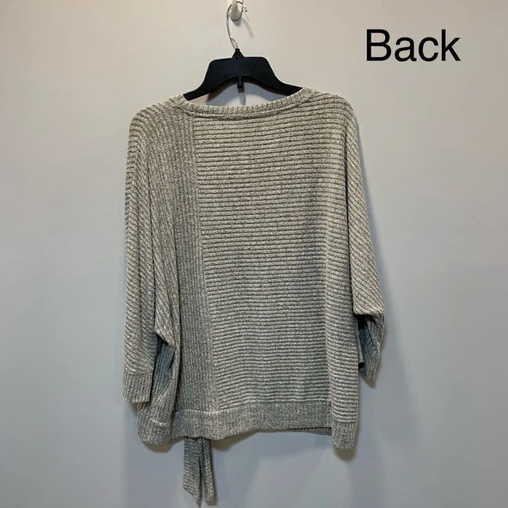 NWT Vera Wang women’s tie front 3/4 sleeve sweater XXL - Picture 6 of 12